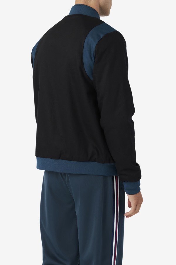 Black/Teal Cree Bomber Fila Outlets