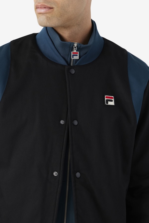 Black/Teal Cree Bomber Fila Outlets