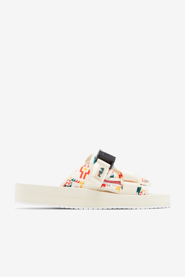 Fila Outlets Men's Sol-Slide V2 Gardenia/June Bug/Adobe