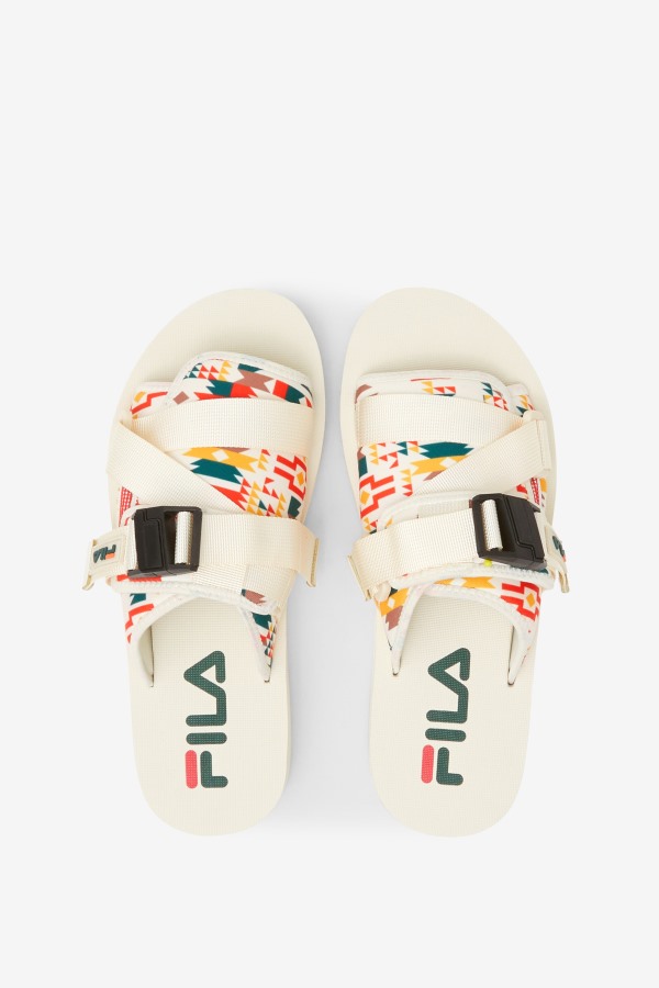 Fila Outlets Men\'s Sol-Slide V2 Gardenia/June Bug/Adobe