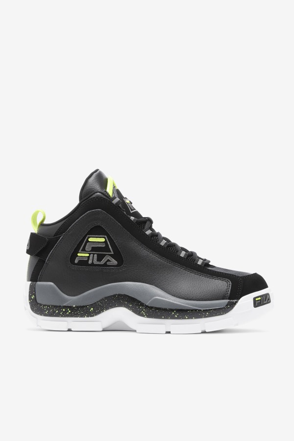 Fila Outlets Black/Sunny Lime/Castlerock Men's Grant Hill 2
