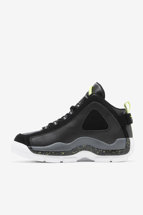 Fila Outlets Black/Sunny Lime/Castlerock Men\'s Grant Hill 2