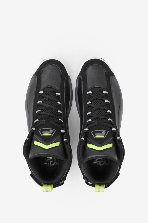 Fila Outlets Black/Sunny Lime/Castlerock Men\'s Grant Hill 2