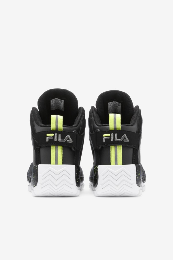 Fila Outlets Black/Sunny Lime/Castlerock Men\'s Grant Hill 2
