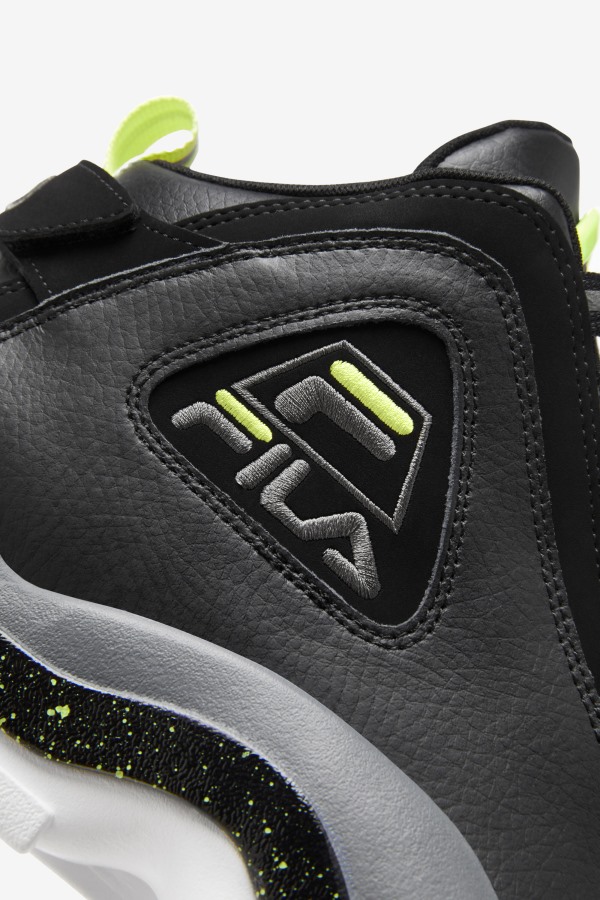 Fila Outlets Black/Sunny Lime/Castlerock Men\'s Grant Hill 2