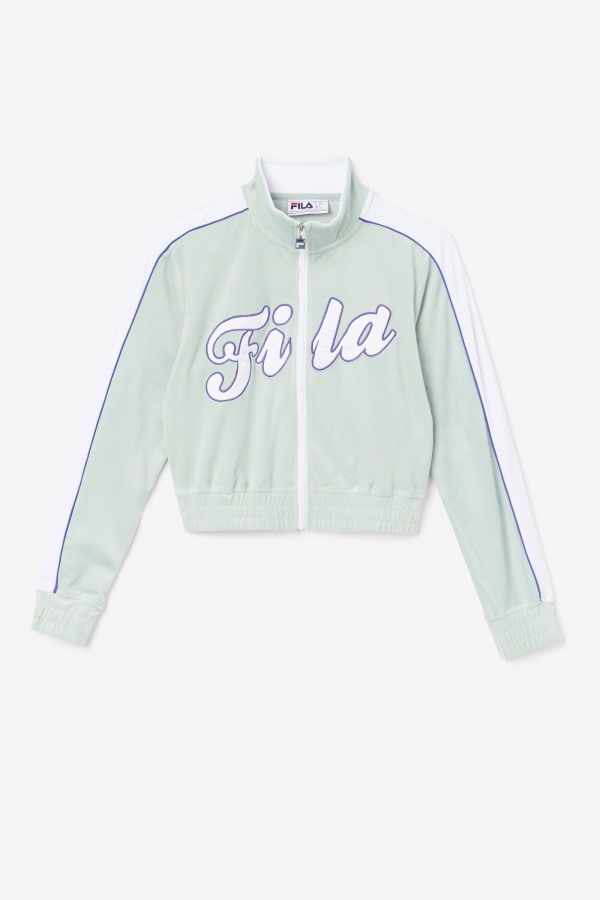 Ether/White/Blue Fila Outlets Valery Velour Jacket