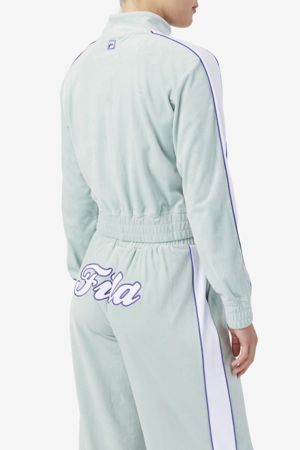 Ether/White/Blue Fila Outlets Valery Velour Jacket