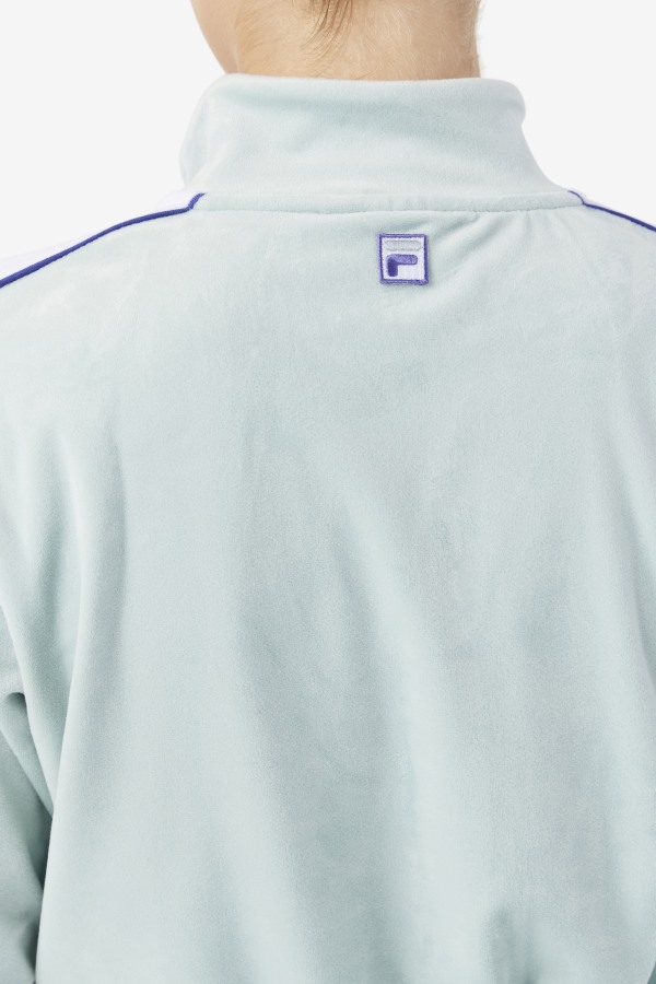 Ether/White/Blue Fila Outlets Valery Velour Jacket