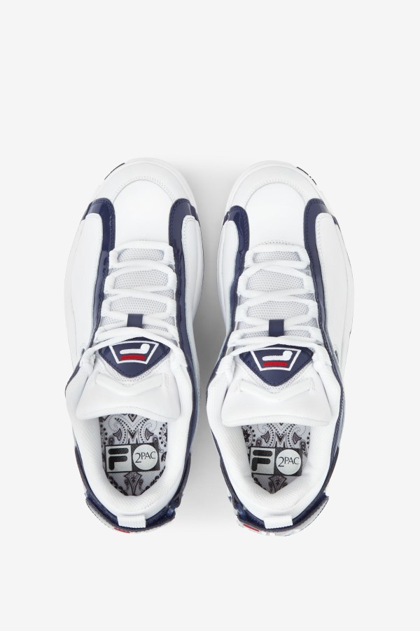 Fila Outlets White/Navy/Red Grant Hill 2 Low x 2Pac \'96 Reissue