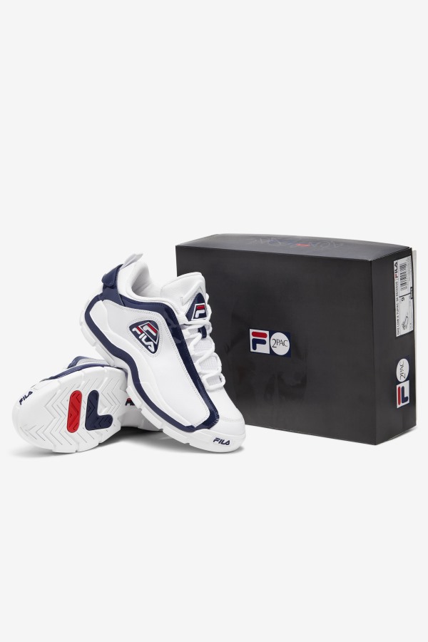 Fila Outlets White/Navy/Red Grant Hill 2 Low x 2Pac \'96 Reissue