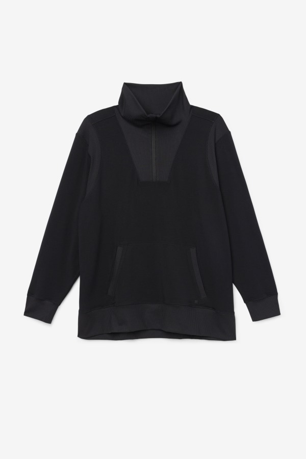 Black Fila Outlets Fi-Lux Half Zip