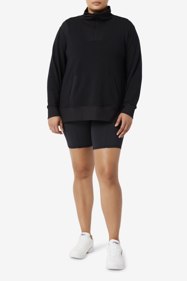 Black Fila Outlets Fi-Lux Half Zip