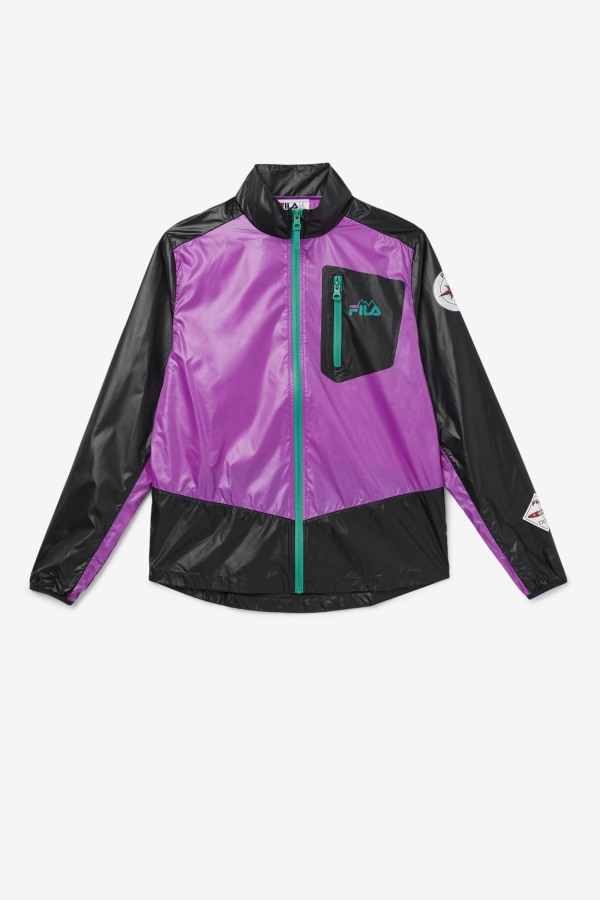 pinnacle jacket Fila Outlets Purple/Black/Green