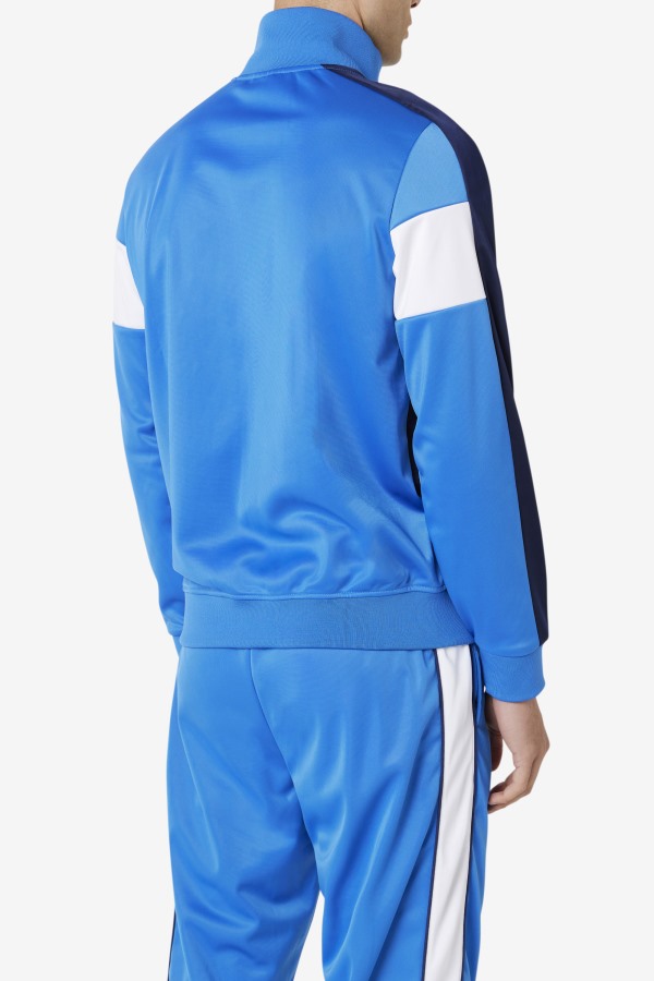 Strong Blue/Navy/White Assembly Track Jacket Fila Outlets