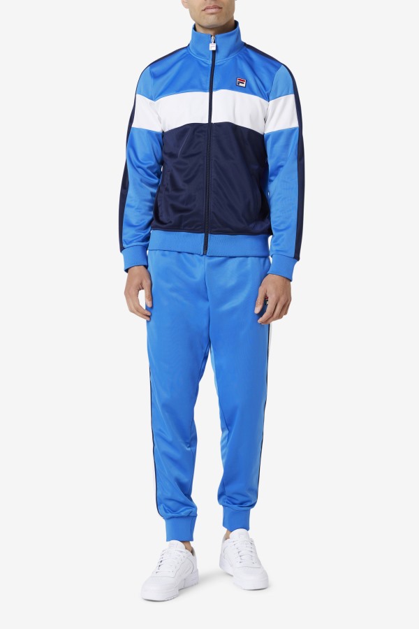 Strong Blue/Navy/White Assembly Track Jacket Fila Outlets