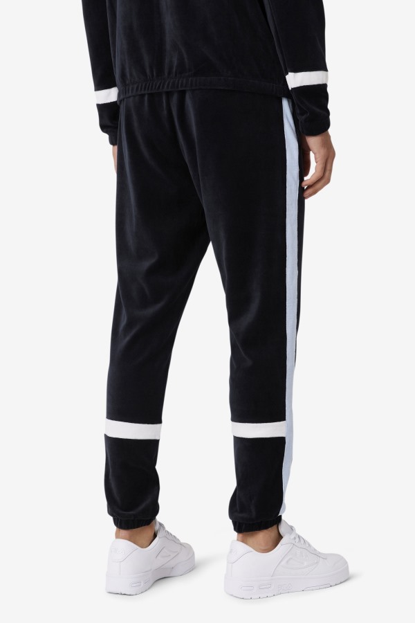 Ravid Velour Pant Fila Outlets Black/Skyway/White