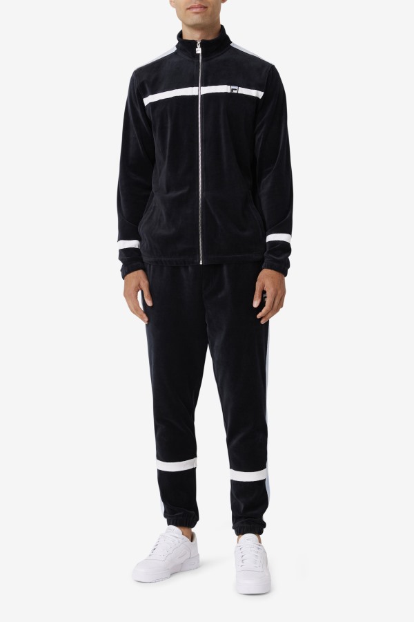 Ravid Velour Pant Fila Outlets Black/Skyway/White