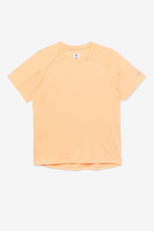 Cantaloupe Fila Outlets Pickleball Short Sleeve Crew