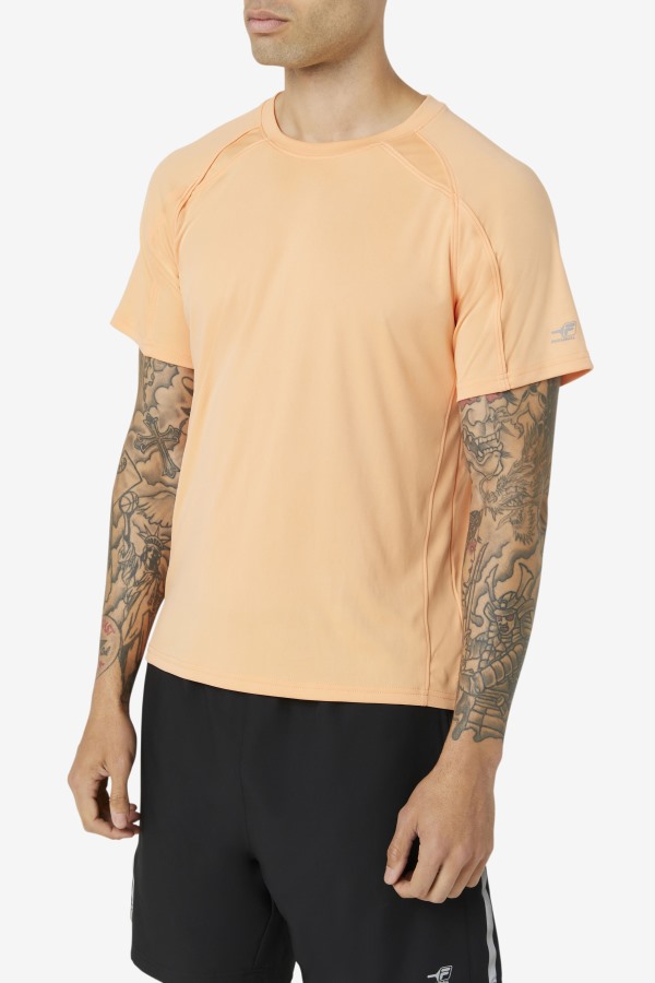 Cantaloupe Fila Outlets Pickleball Short Sleeve Crew