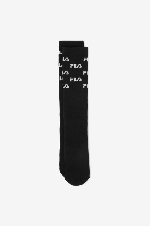 Fila Outlets Logo Knee High Sock Black