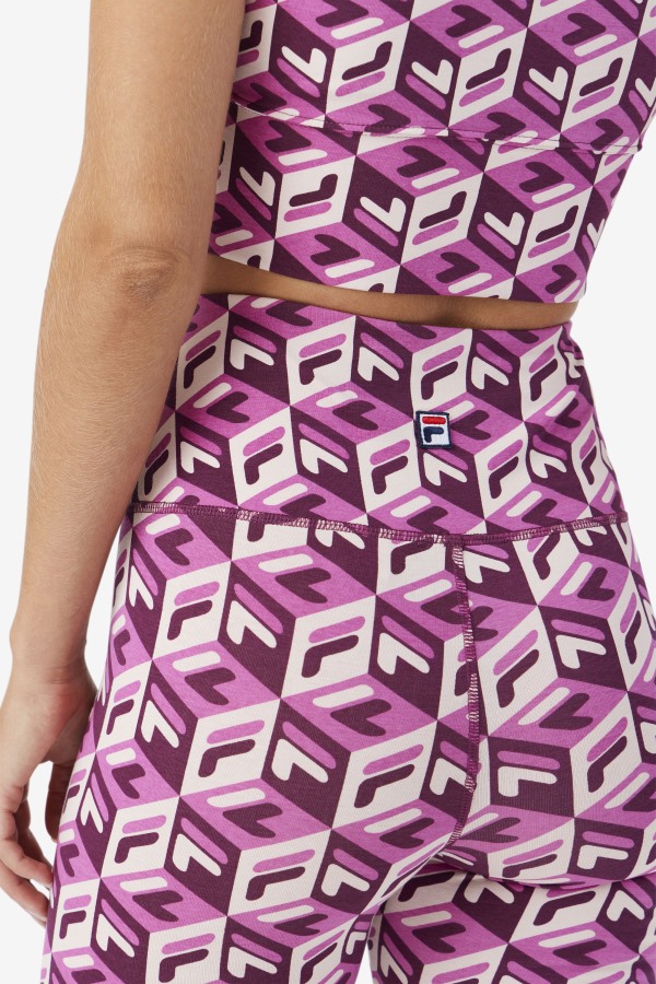 Rouge/Potpourri/Grape Wine Fila Outlets Ainhoa Bike Short