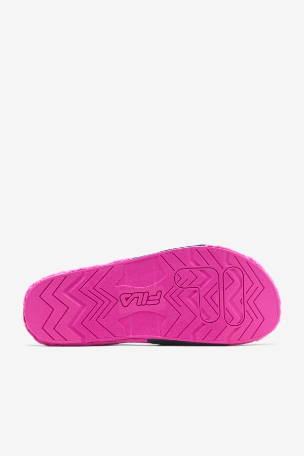 Fila Outlets Terry Drifter Slide Ocean/Purple/Yellow