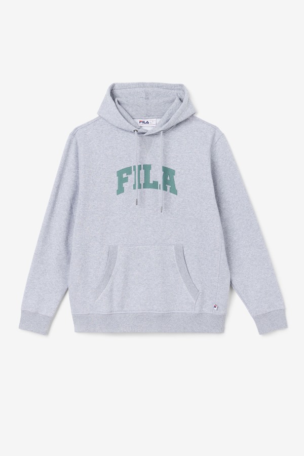 Light Grey Marl/Blue Spruce Fila Outlets Brook Hoodie