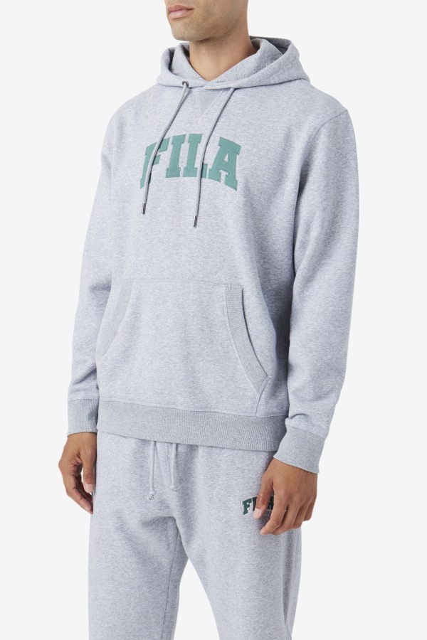Light Grey Marl/Blue Spruce Fila Outlets Brook Hoodie
