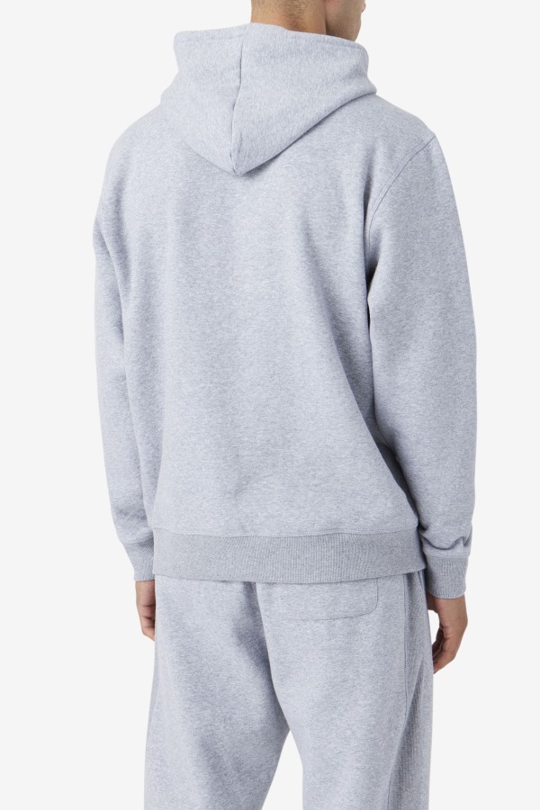 Light Grey Marl/Blue Spruce Fila Outlets Brook Hoodie