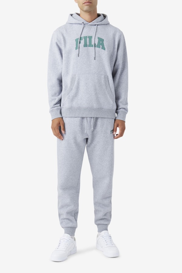 Light Grey Marl/Blue Spruce Fila Outlets Brook Hoodie