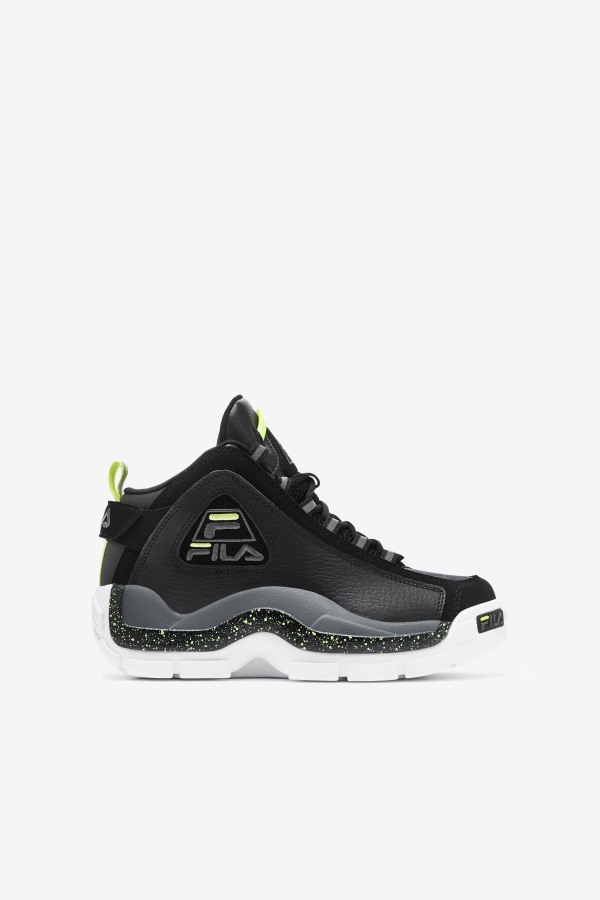 Black/Sunny Lime/Castlerock Big Kids' Grant Hill 2 Fila Outlets