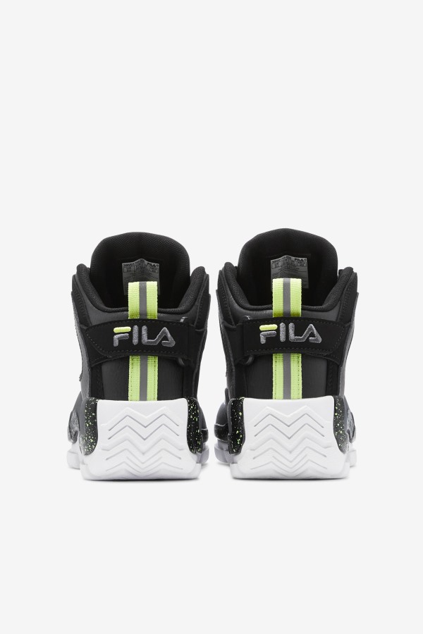 Black/Sunny Lime/Castlerock Big Kids\' Grant Hill 2 Fila Outlets