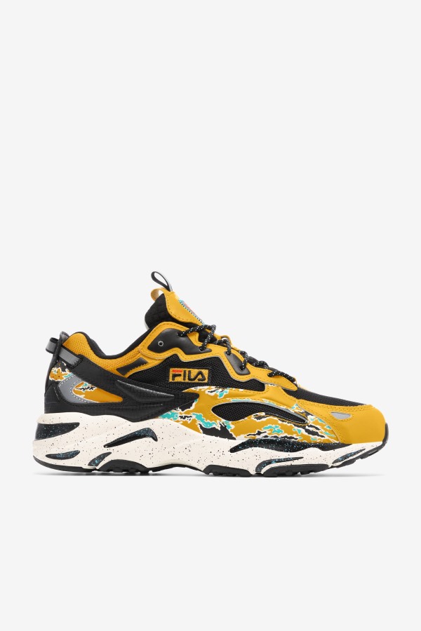 Men's Ray Tracer Apex Fila Outlets Black/Golden Rod/White