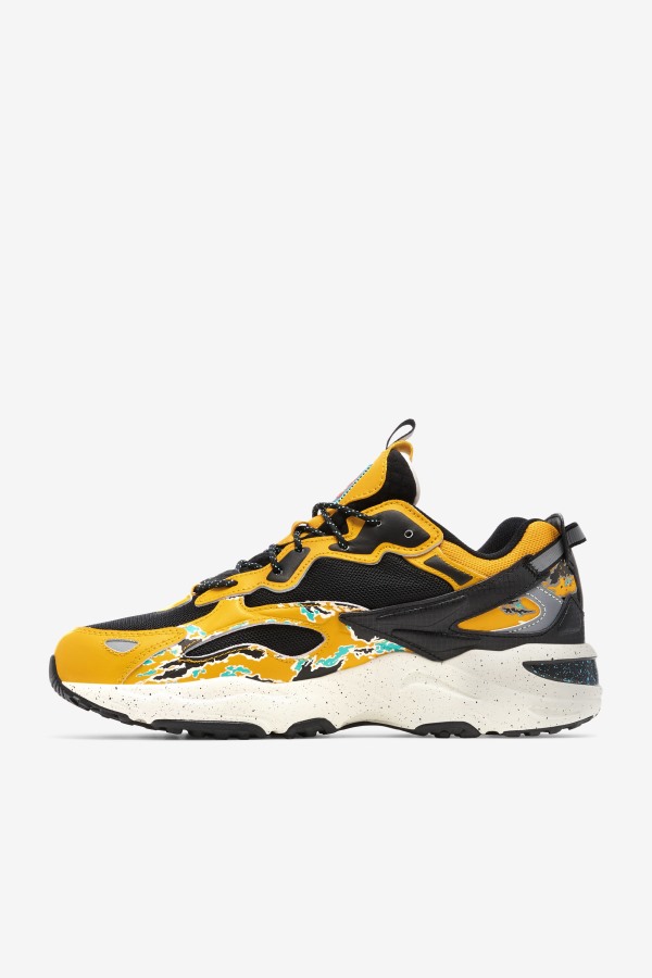 Men\'s Ray Tracer Apex Fila Outlets Black/Golden Rod/White