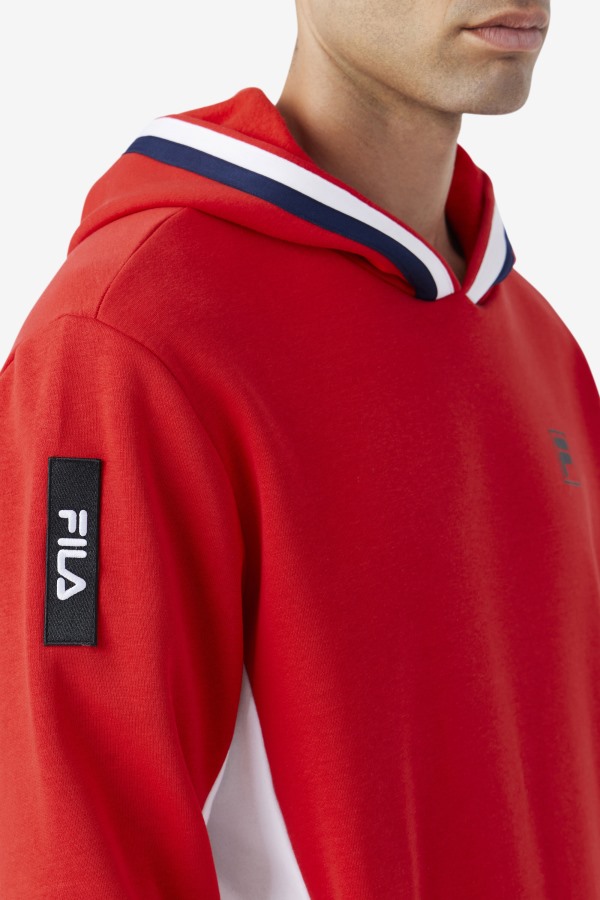 Bevans Park Hoodie Fila Outlets Red