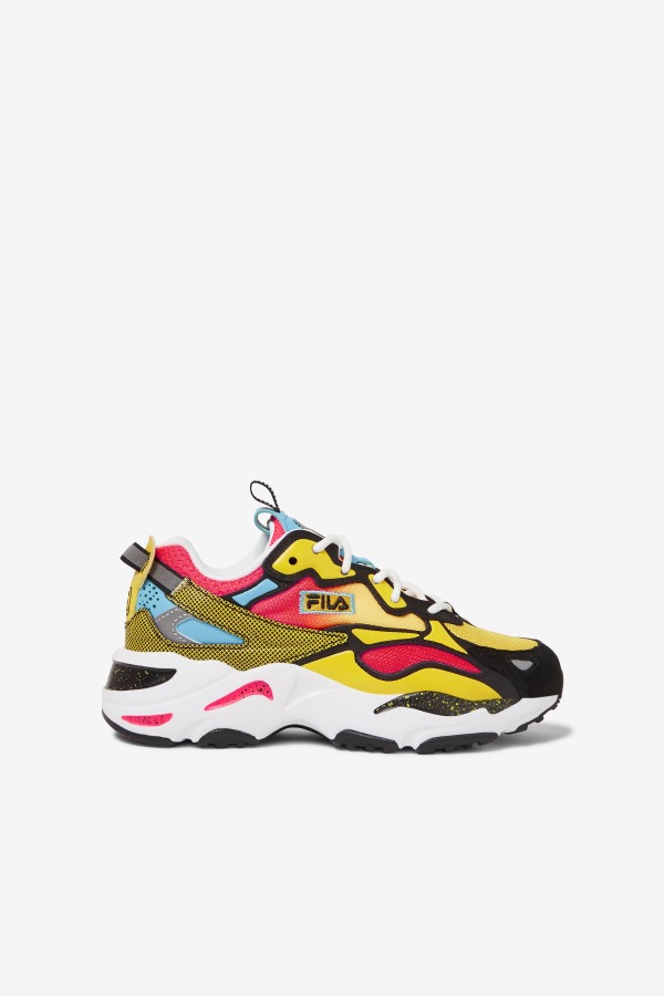 Black/Diva Pink/White Big Kids' Ray Tracer Apex Fila Outlets