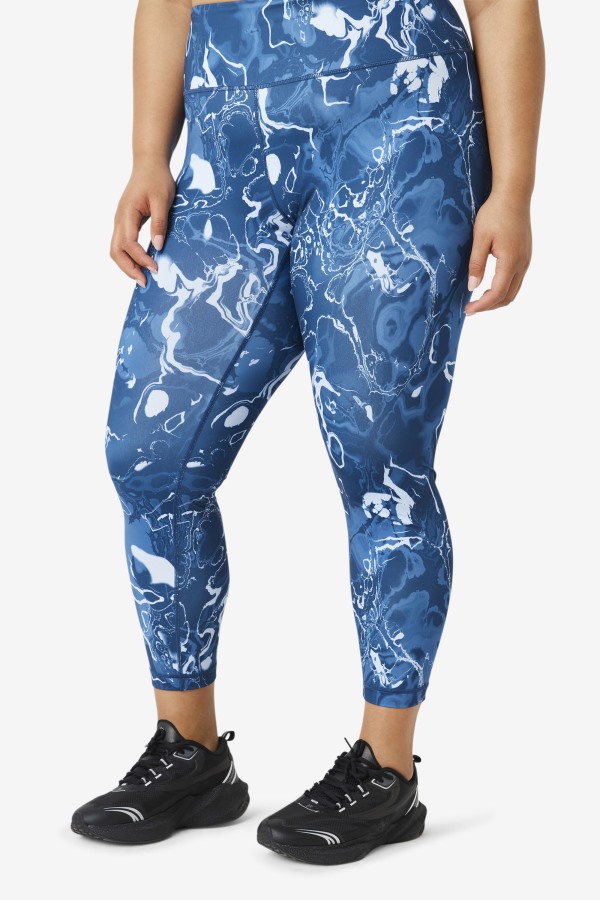 Forza Sleek 7/8 Leggings Navy Marble Fila Outlets