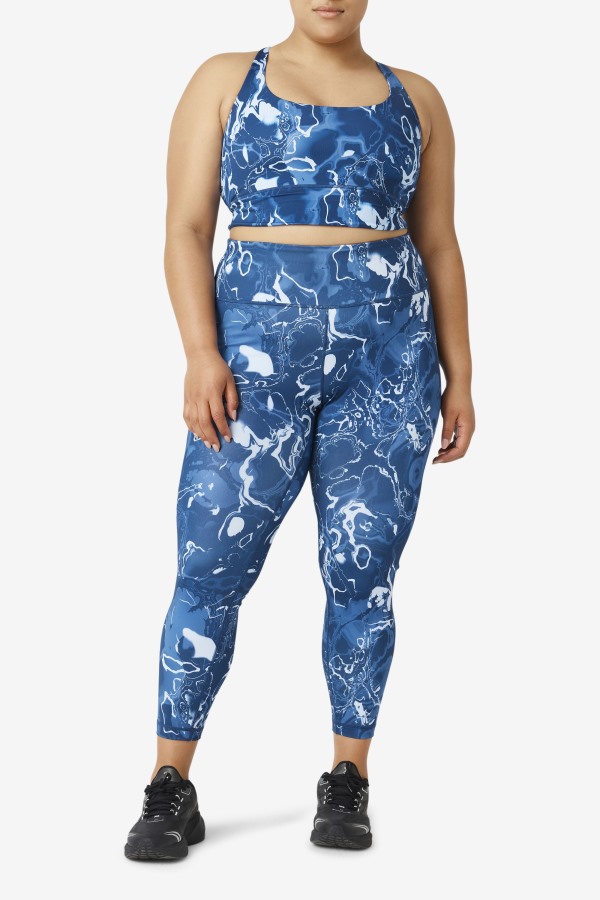 Forza Sleek 7/8 Leggings Navy Marble Fila Outlets