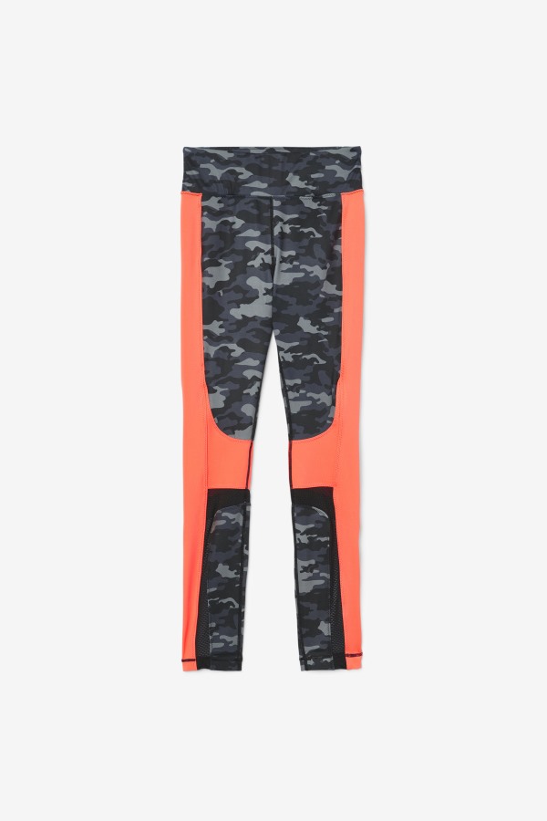 Forza Color Blocked Legging Fila Outlets Dark Camo/Coral/Black