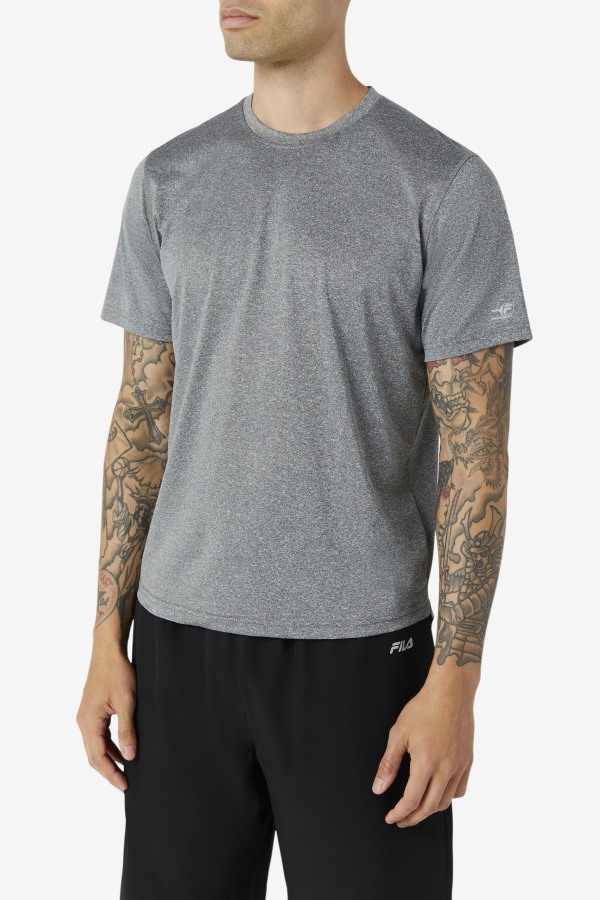 Fila Outlets Pickleball Scallop Hem Crew Heather