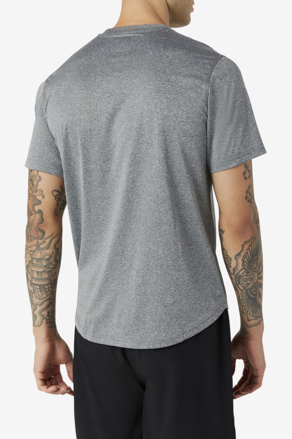 Fila Outlets Pickleball Scallop Hem Crew Heather