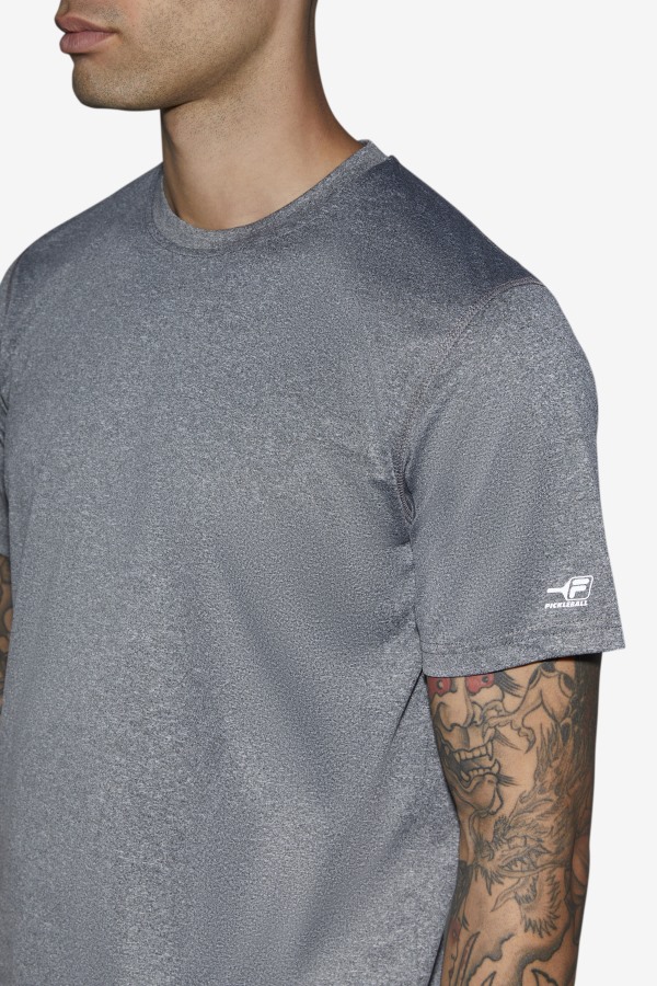 Fila Outlets Pickleball Scallop Hem Crew Heather