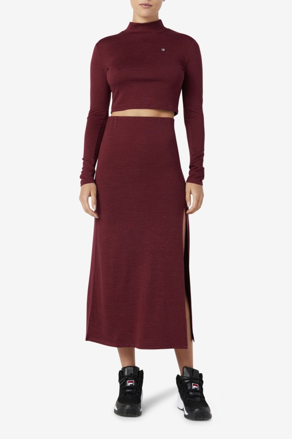 Fila Outlets Tawny Port Luise Turtleneck Top