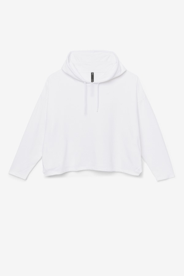 Fila Outlets Fi-Lux Cropped Hoodie White