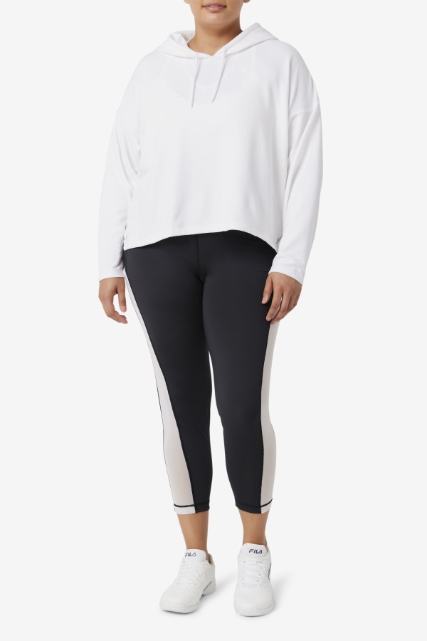 Fila Outlets Fi-Lux Cropped Hoodie White