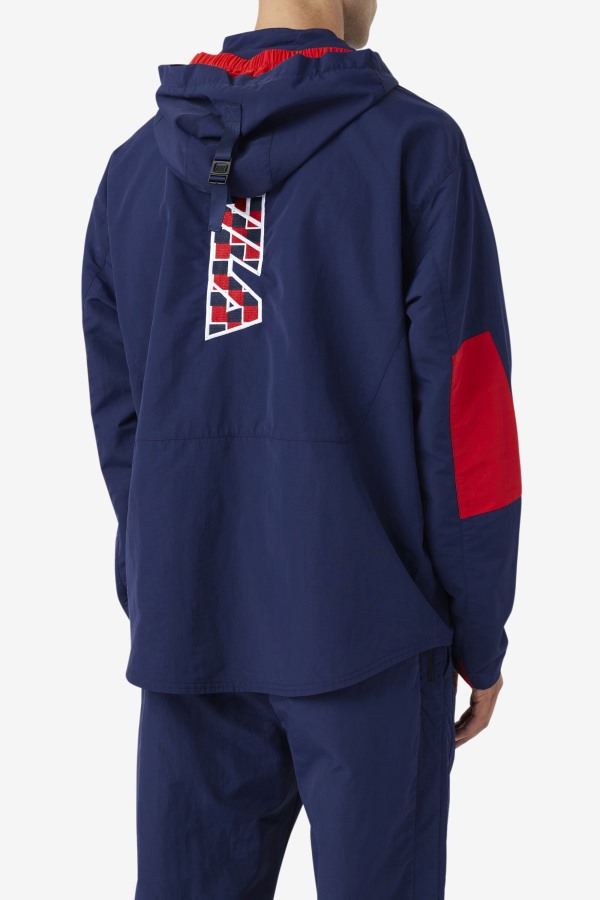 Fila Outlets Navy Bevans Park Anorak