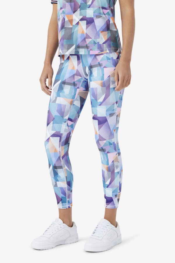 Keyla 7/8 Tight Geoprint/Blue Fila Outlets