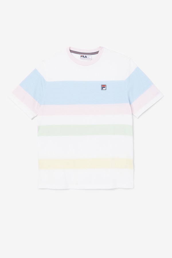 Fila Outlets Marshmallow/Blue/Pink/Tender Slitter Crew