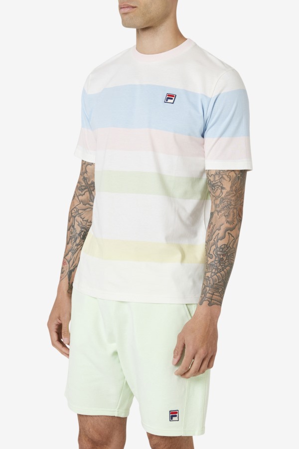 Fila Outlets Marshmallow/Blue/Pink/Tender Slitter Crew