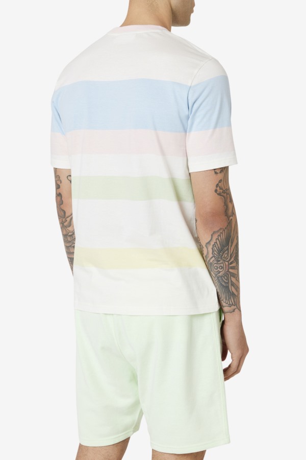 Fila Outlets Marshmallow/Blue/Pink/Tender Slitter Crew